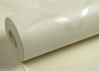Modello impresso bianco panna smontabile della foglia di Wallcovering per il salone