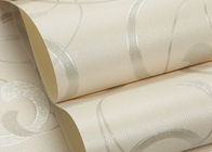 Materiale impresso lavabile del vinile della carta da parati del vinile con il modello della foglia d'argento