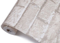 Carta da parati smontabile di effetto del mattone di stile cinese 3D con colore grigio bianco, norma di CSA