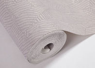 Wallcovering del vinile/carta da parati lavabili grigi in profondità impressi a prova d'umidità