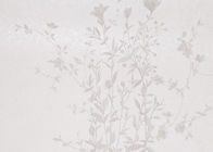 Carta da parati floreale rustica d'argento impermeabile, carta da parati impressa smontabile del vinile