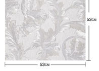 Stile country d'argento modello floreale 0.53*10M del vinile impresso bella carta da parati