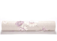 Removable Country Style Wallpaper With Embossed Floral Pattern For Sofa Backdrop