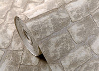 carta da parati smontabile non tessuta del mattone del Faux 472g/㎡ per l'amministrazione, modello di pietra