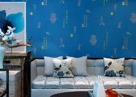 Wallcovering non tessuto cinese di stile del cartone blu insonorizzato per il salone/camera da letto