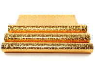 La carta da parati di lusso impermeabile della decorazione con il materiale della stagnola di oro, iso del CE certifica