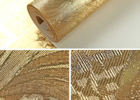 Carta da parati moderna lussuosa di stile con il materiale smontabile della stagnola di oro, modello geometrico
