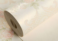 Carta da parati europea di stile del modello floreale beige/rotolo non tessuto di Wallcovering 0.53*10m/