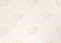 Wallcovering non tessuto floreale beige del modello, interno che decora lo SGS CSA della carta da parati