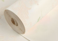 Wallcovering non tessuto floreale beige del modello, interno che decora lo SGS CSA della carta da parati