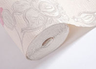 Il modello floreale 3D si dirige il Wallcovering d'annata della carta da parati con il colore rosa-chiaro, il rotolo 0.53*10m/