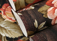 Rivestimento murale lavabile della carta da parati/PVC del vinile della flora stile country per la camera da letto, in profondità impresso