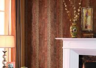 Impermeabilizzi la decorazione europea della casa della carta da parati di stile per il salone, ciottolo/modello di legno del grano