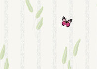 Farfalla amichevole non tessuta della carta da parati della camera da letto dei bambini di Eco e modello delle piante verdi
