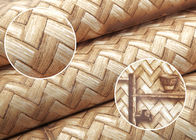 Carta da parati di bambù della decorazione della stanza del PVC del modello della teiera di tessitura autoadesiva