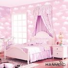 Vendita all'ingrosso decorativa rosa della carta da parati della stanza di bambini del PVC 0.53*10M/Roll di Wallcovering di colore