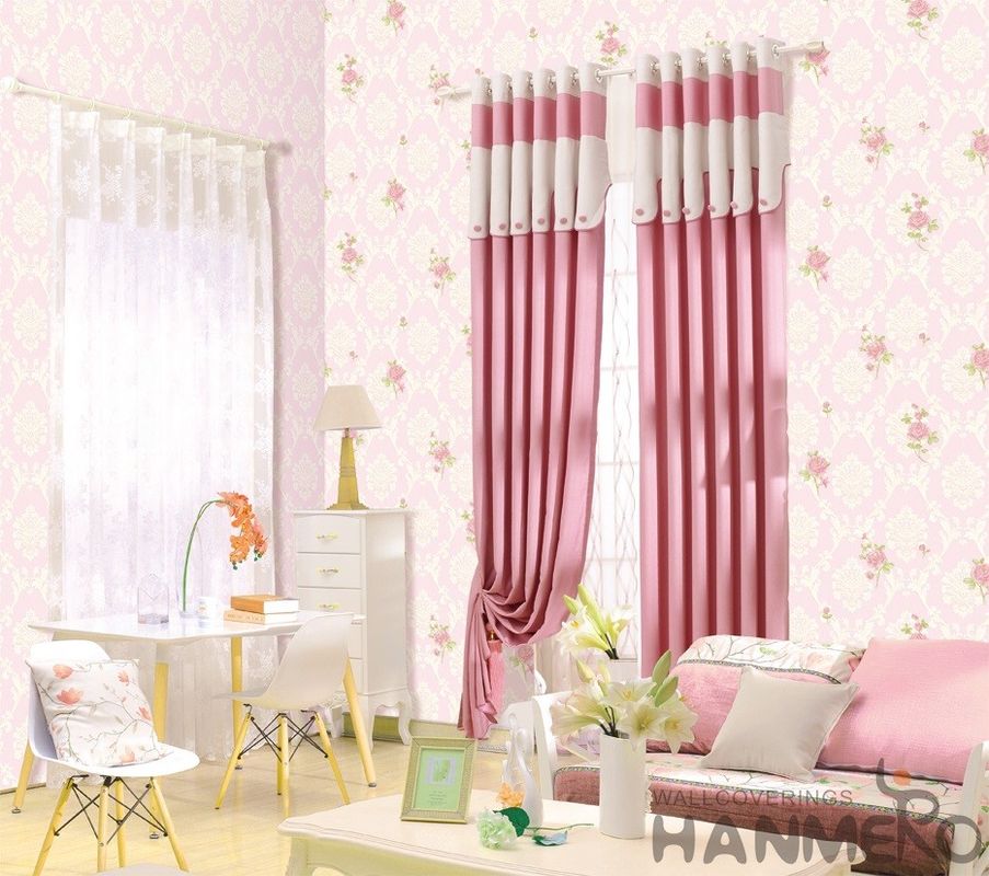 Luxury Floral PVC 0.53*10M Wallpaper European Style Living Room Bedroom Decor in Stock