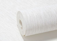 carta da parati lavabile bianca semplice del vinile di 0.53*10M, carta da parati di modo per Bbedrooms