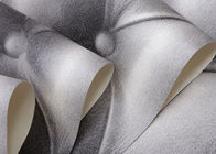 carta da parati di cuoio in bianco e nero del modello di stile europeo di effetto 3D