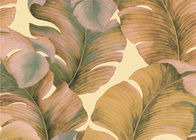 Carta da parati a strisce colorata sud-est solido non tessuto, carta da parati del modello della foglia della banana giapponese